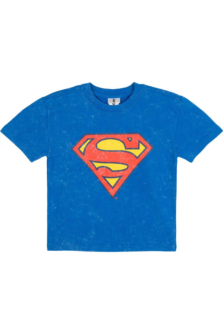 Justice League 2-Piece T-Shirt and Shorts Set, Alternate, color, Superman Optic Blue