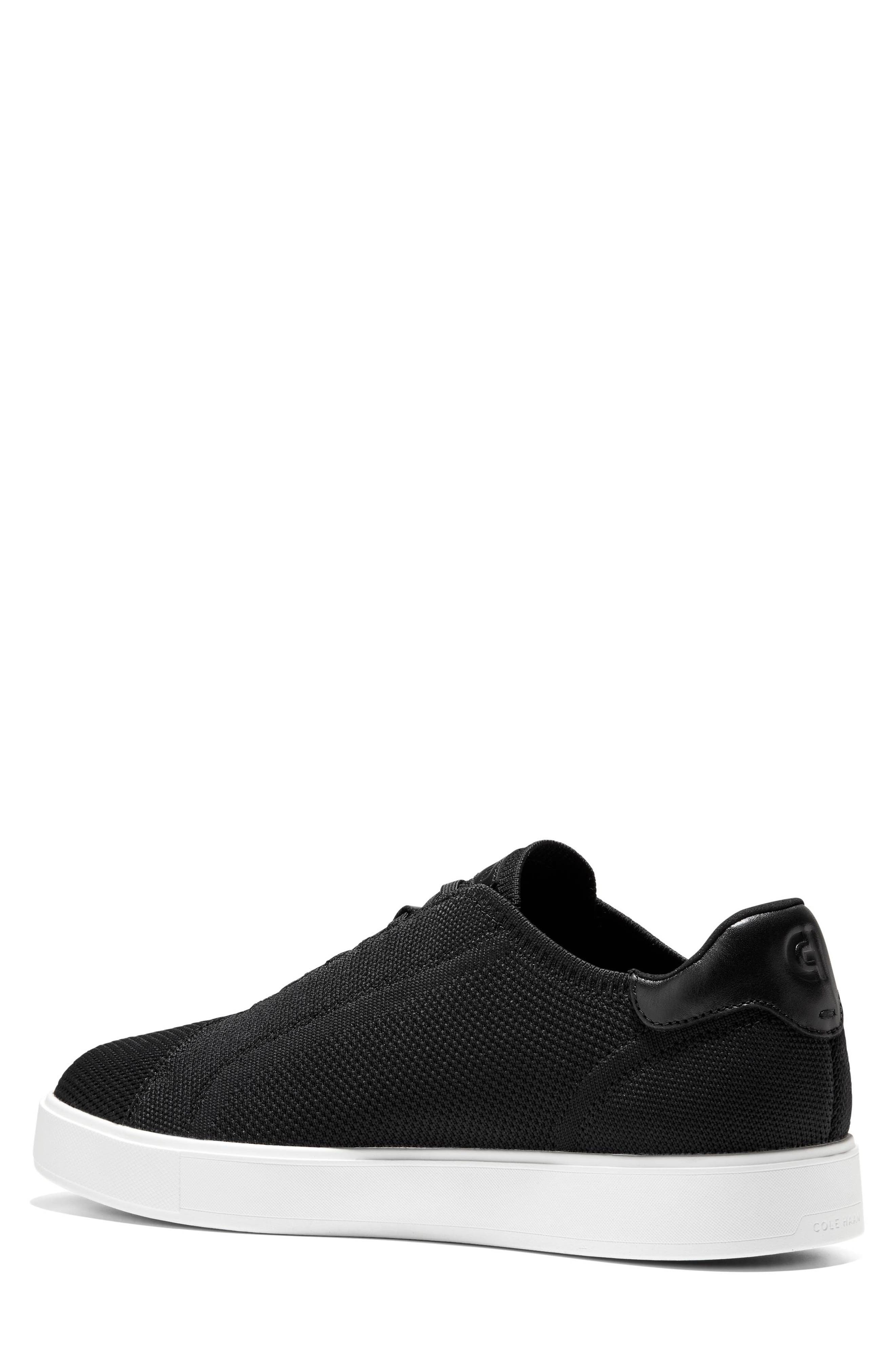 GrandPro Luxe Slip-On Stitchlite™ Knit Sneaker, Alternate, color, BLACK / WHITE