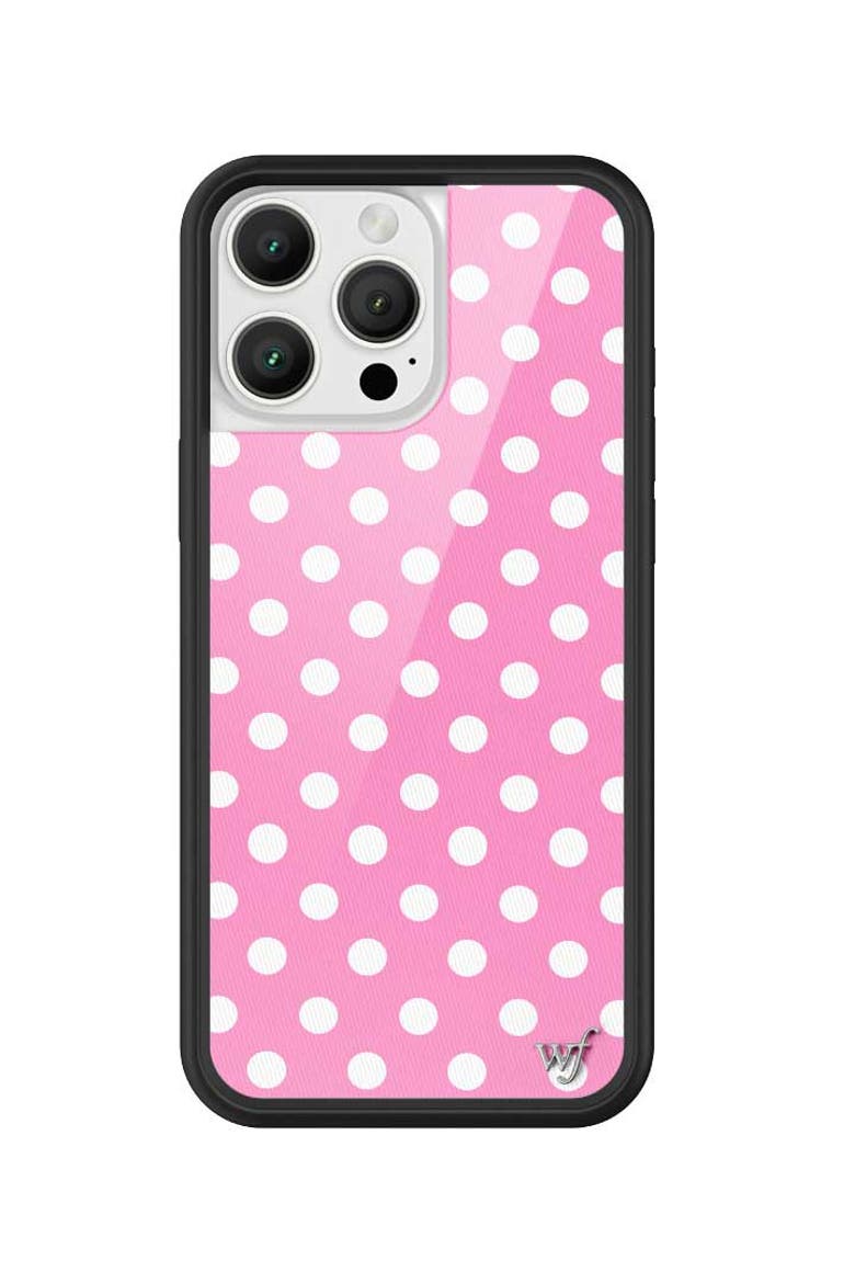Polka Dot | Pink and White iPhone Case, Alternate, color, Pink