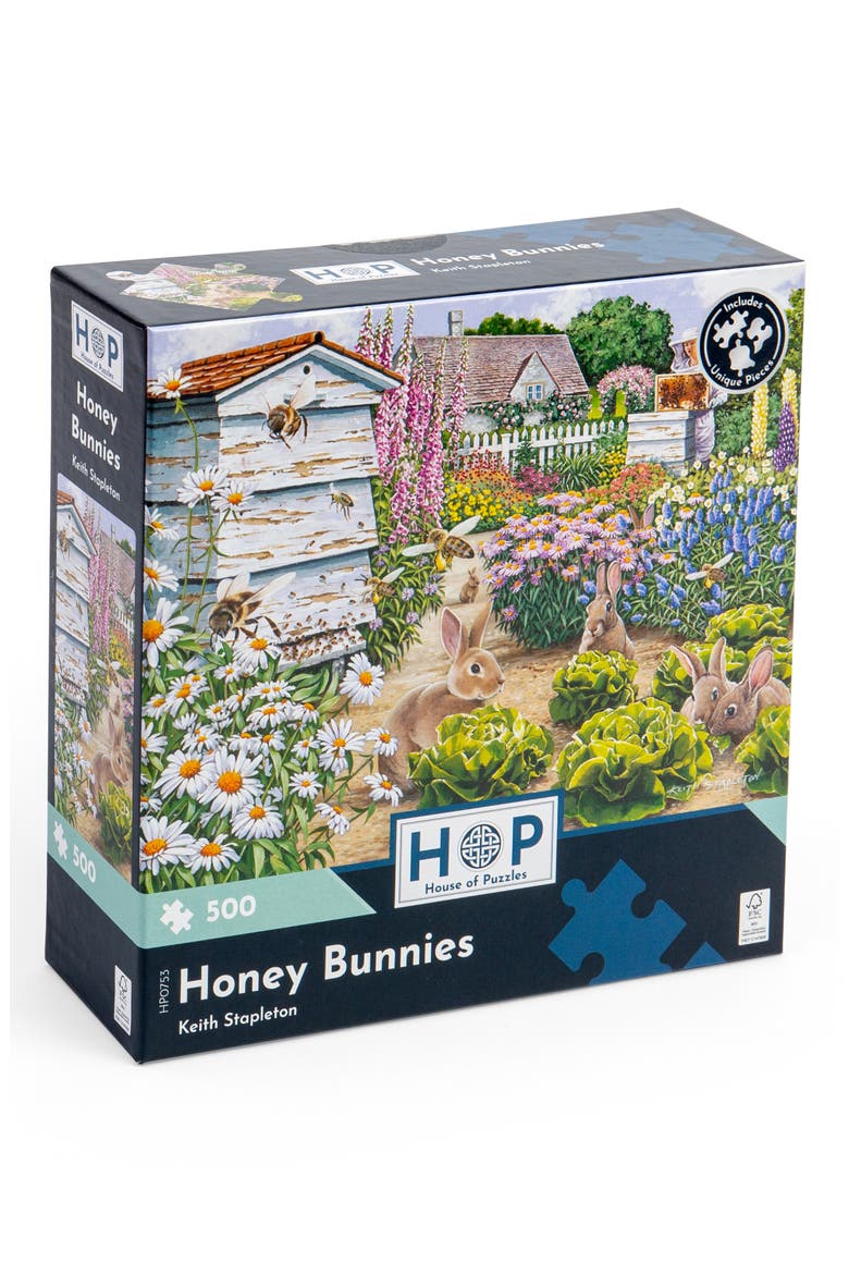 Honey Bunnies 500-Piece Jigsaw Puzzle, Main, color, NONE
