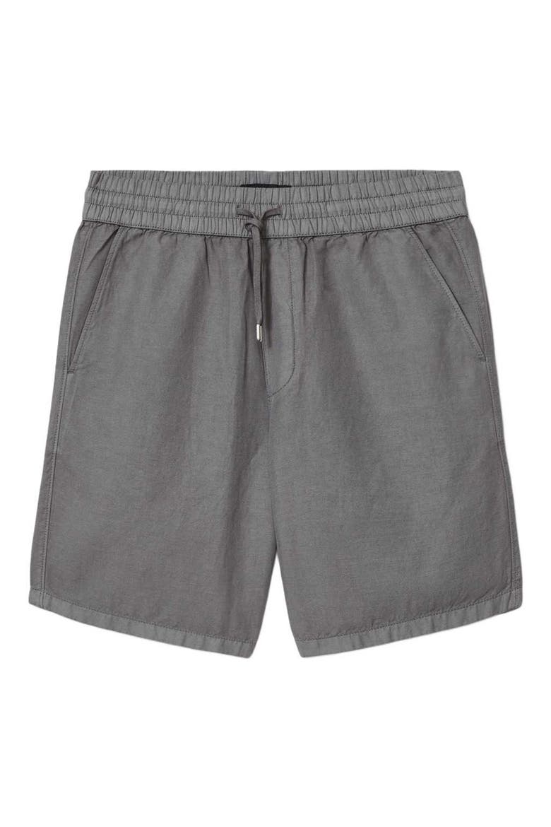Hanbury Cotton & Linen Drawstring Shorts, Alternate, color, PILLAR GREY