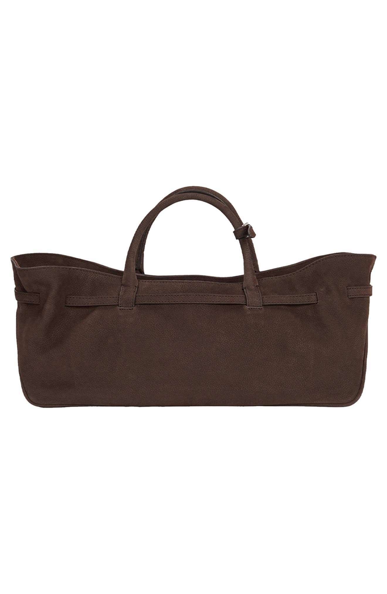 MARGESHERWOOD Grandma Buckle Suede Shoulder Bag, Alternate, color, Hush Nubuck