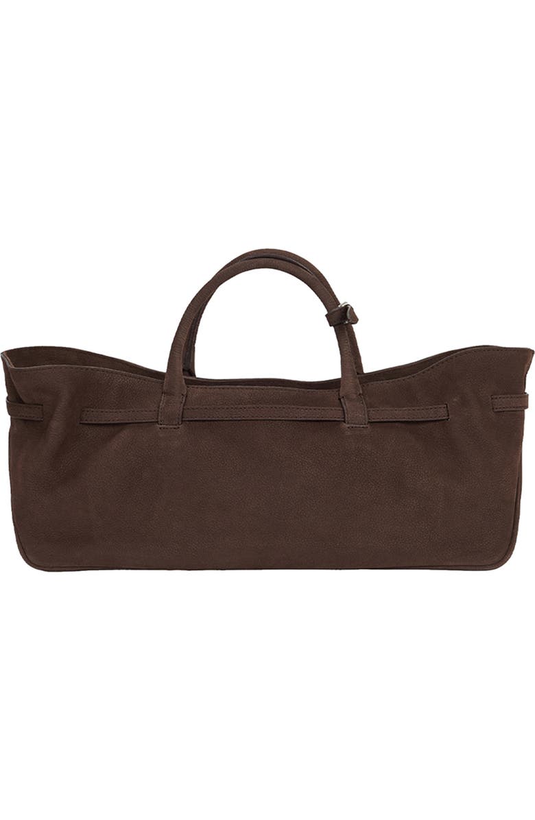 MARGESHERWOOD Grandma Buckle Suede Shoulder Bag, Alternate, color, Hush Nubuck