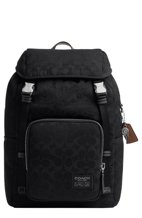 Logan Backpack in Signature Nylon