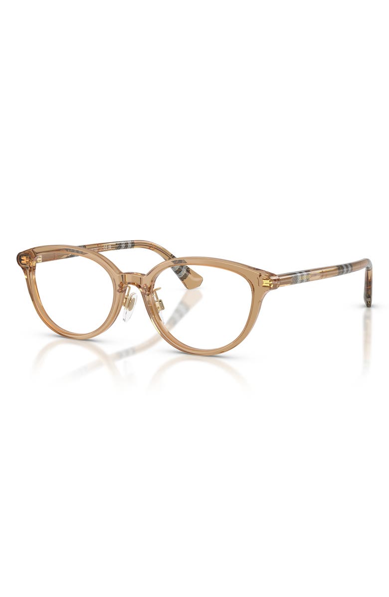 Burberry 50mm Phantos Optical Glasses, Alternate, color,