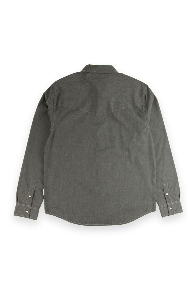 Scar Button Down Shirt, Alternate, color, Black