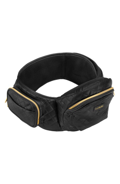 Quilted Faux Leather Hip Seat Carrier