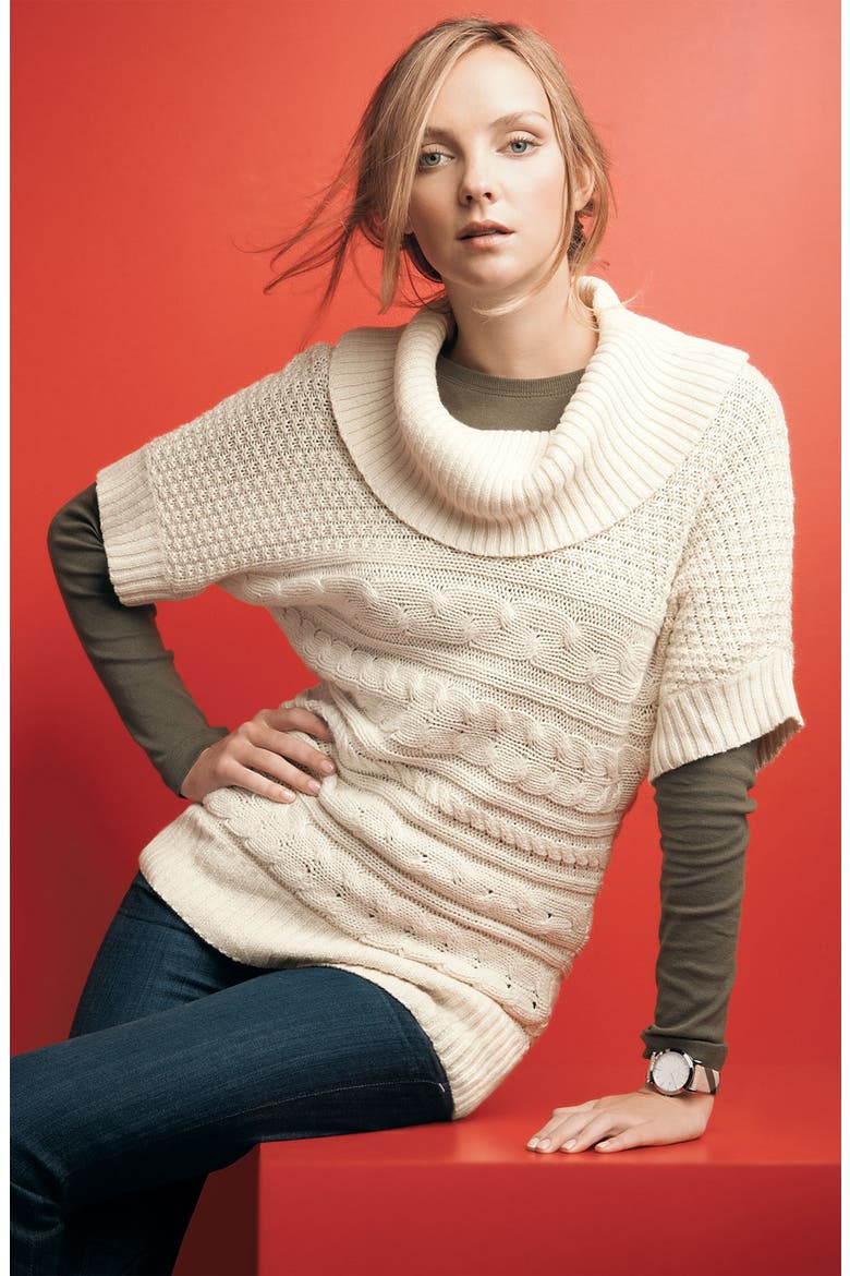 Rib Knit Tee, Alternate, color, FRESH WATER