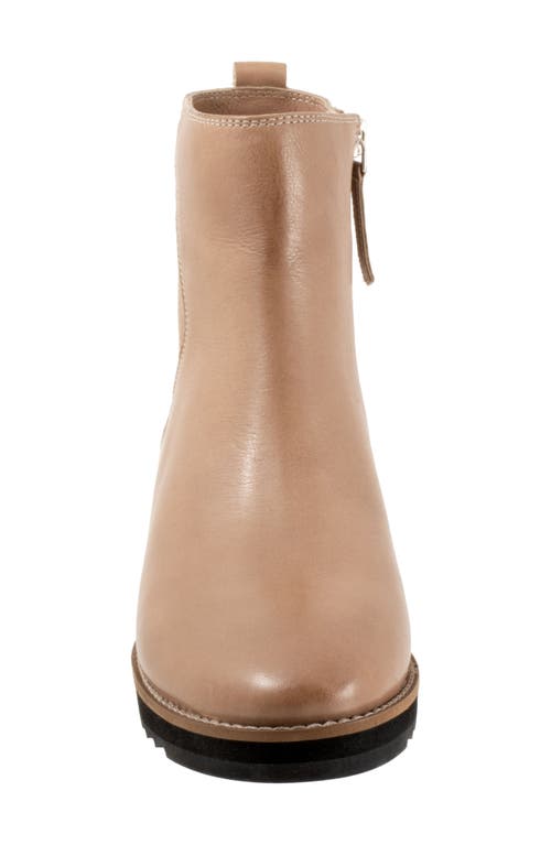 Trotters Wynona Platform Wedge Bootie In Brown
