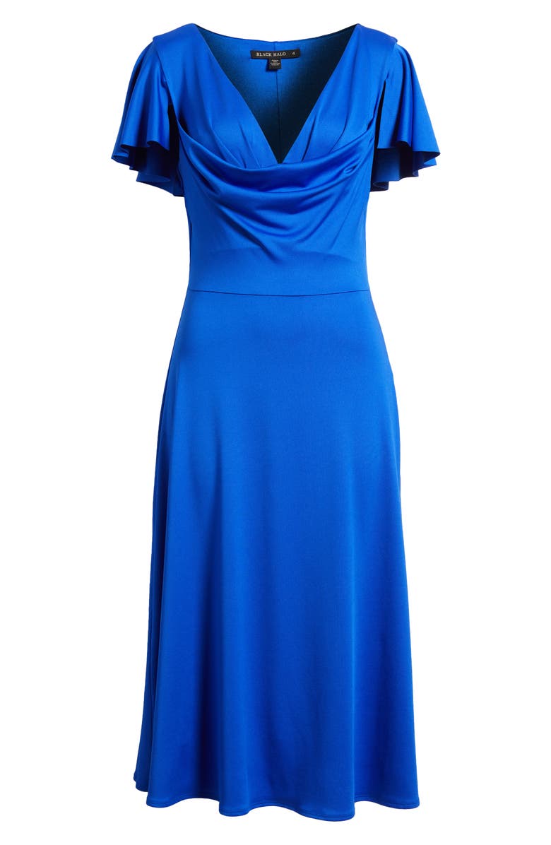 Black Halo Anabela Flutter Sleeve Cocktail Dress, Alternate, color, 