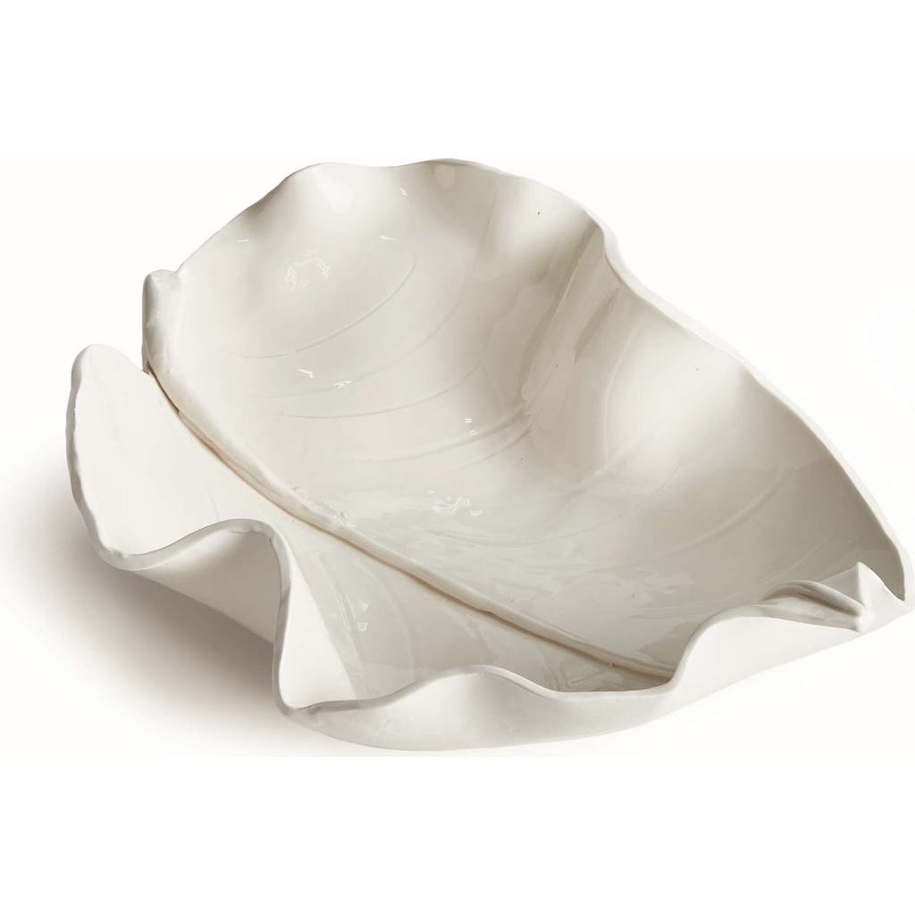 Napa Home & Garden Moricento Leaf Sculpture In White