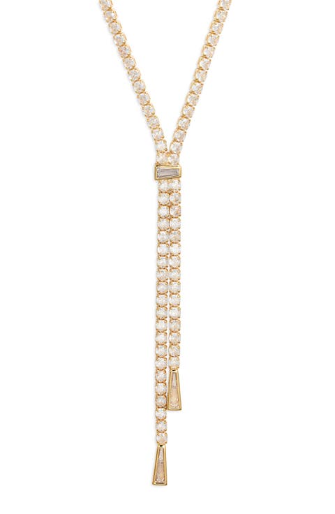 Cubic Zirconia Tennis Y-Necklace