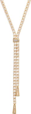 Nordstrom Cubic Zirconia Tennis Y-Necklace