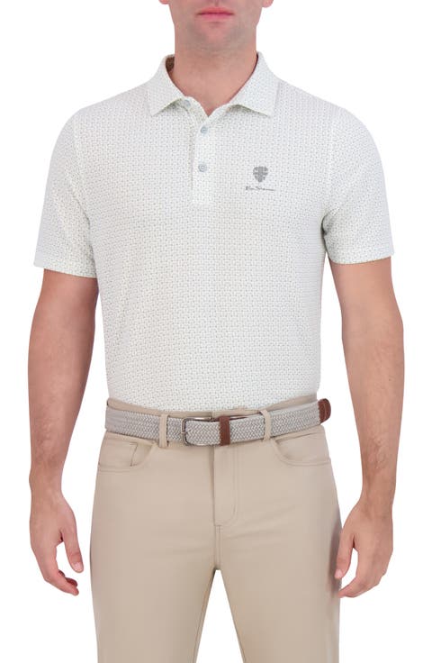 Split Spot Tech Jersey Golf Polo