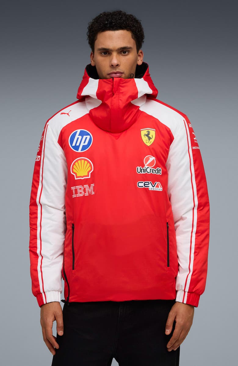 PUMA Scuderia Ferrari HP Replica Racing Jacket, Alternate, color, Puma Red