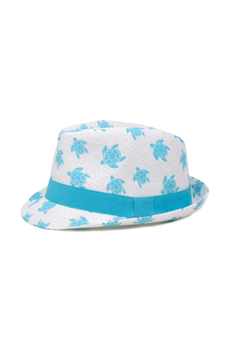Flap Happy Baby/Toddler UPF 50+ Classic UV Blocking Fedora Sun Hat, Main, color, Turtle Club