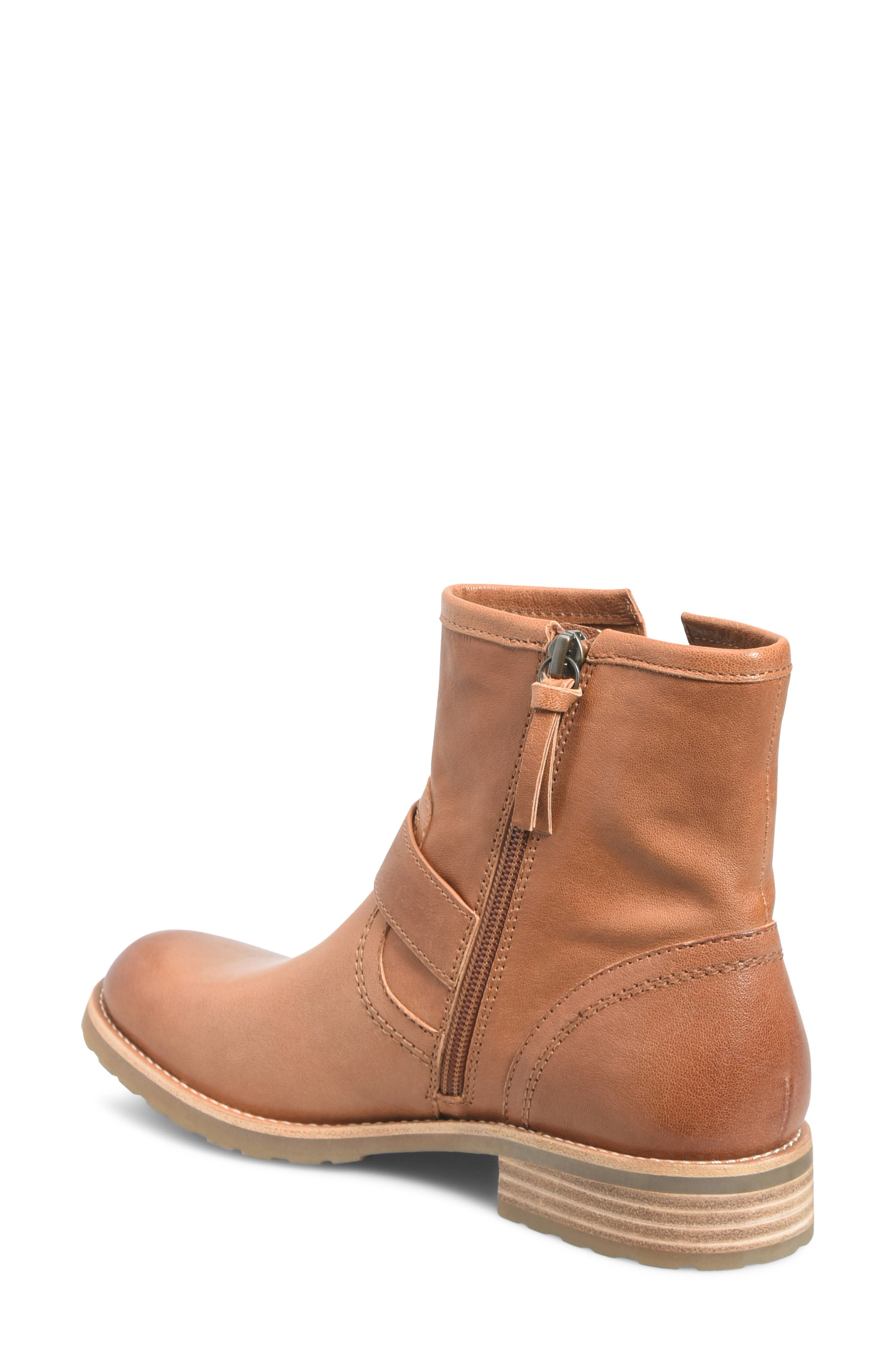 Beth Leather Bootie, Alternate, color, LUGGAGE