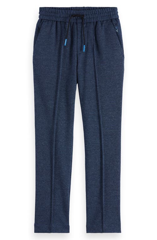 Scotch & Soda Kids' Slim Fit Drawstring Pants In Blue