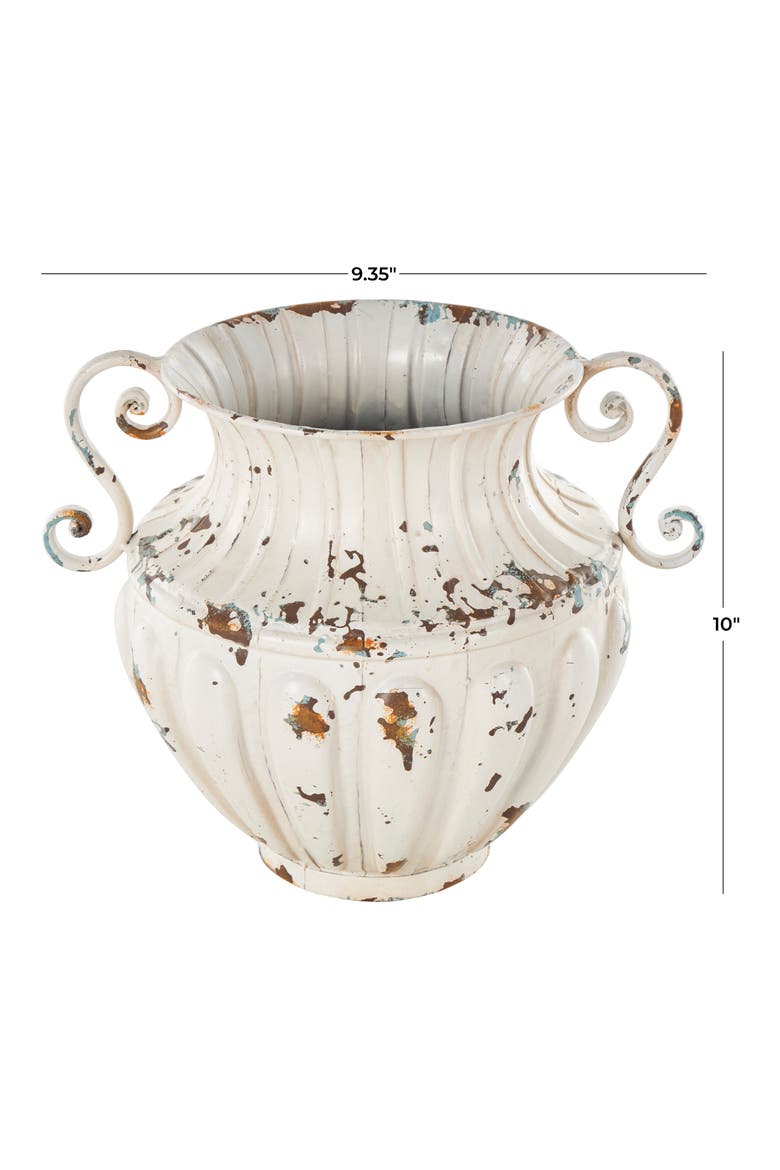 Flecked Metal Vase, Alternate, color, CREAM