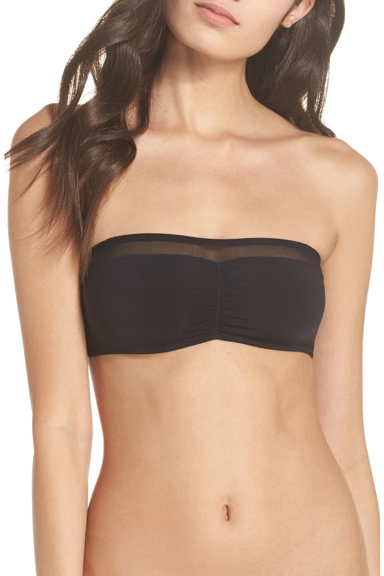Edie Bandeau Bralette, Main, color, TRUE BLACK