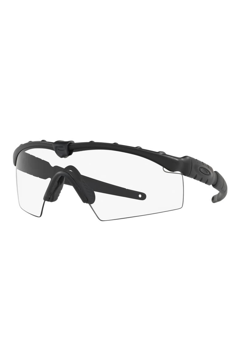 M Frame Strike 134mm Photochromic Irregular Shield Sunglasses, Alternate, color, BLACK / CLEAR