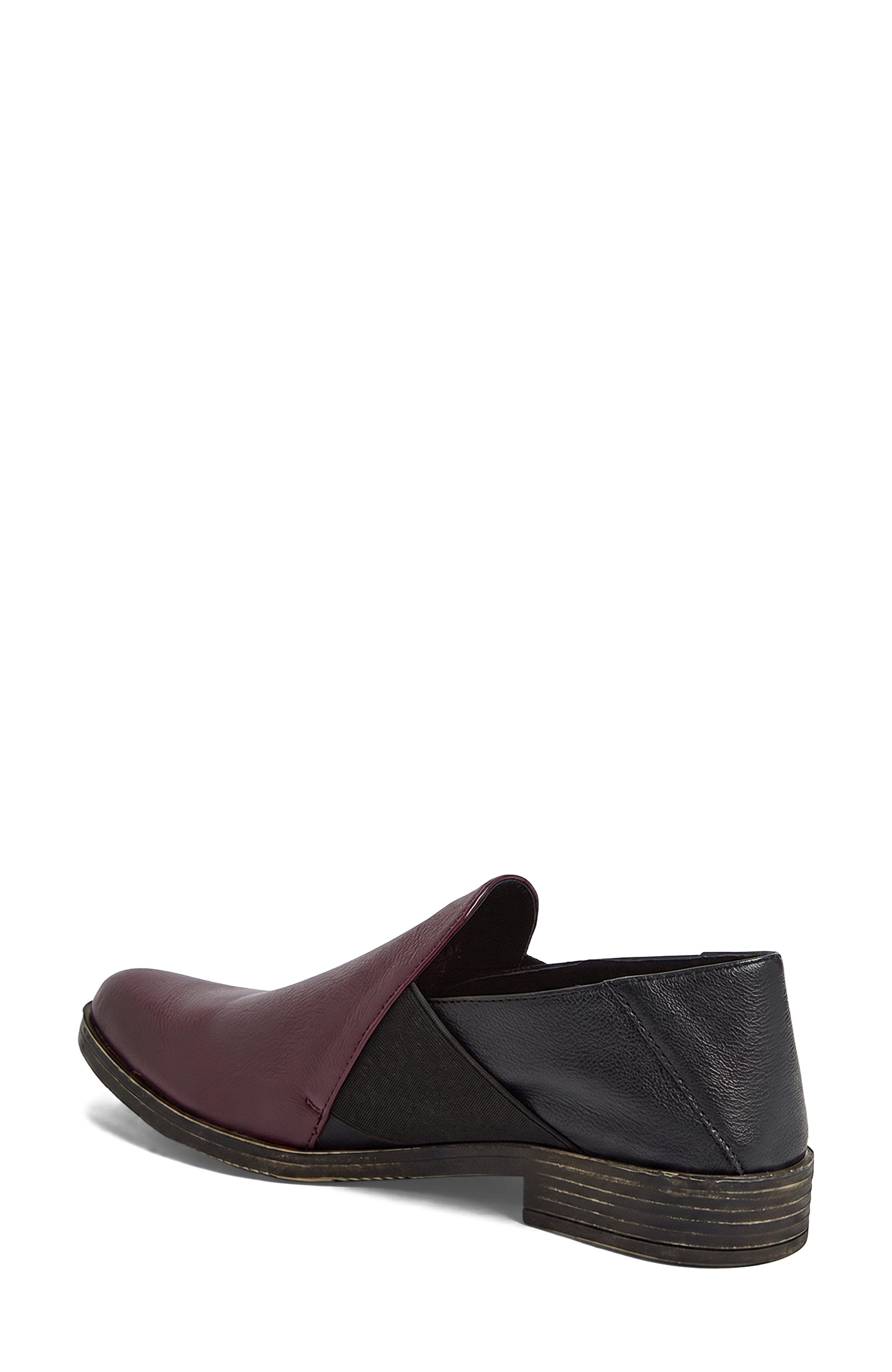 Kefect Slip On Shoe, Alternate, color, Burgundy Black Leather
