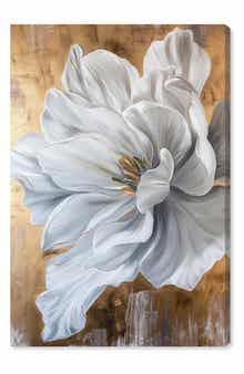 Wynwood Studio Bloom White Petals Canvas Wall Art