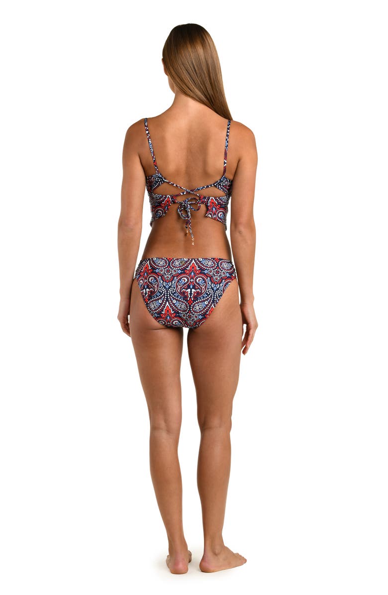 Sunshine 79 Americana Paisley Tankini Top, Alternate, color, Blue/ Red Multi