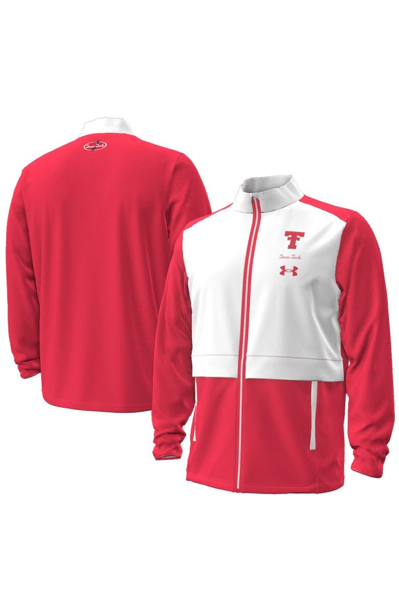 Under Armour Men's Under Armour  Red Texas Tech Red Raiders Throwback Double T Full-Zip Jacket, Main, color, Red