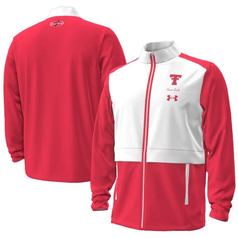 Men's Under Armour  Red Texas Tech Red Raiders Throwback Double T Full-Zip Jacket