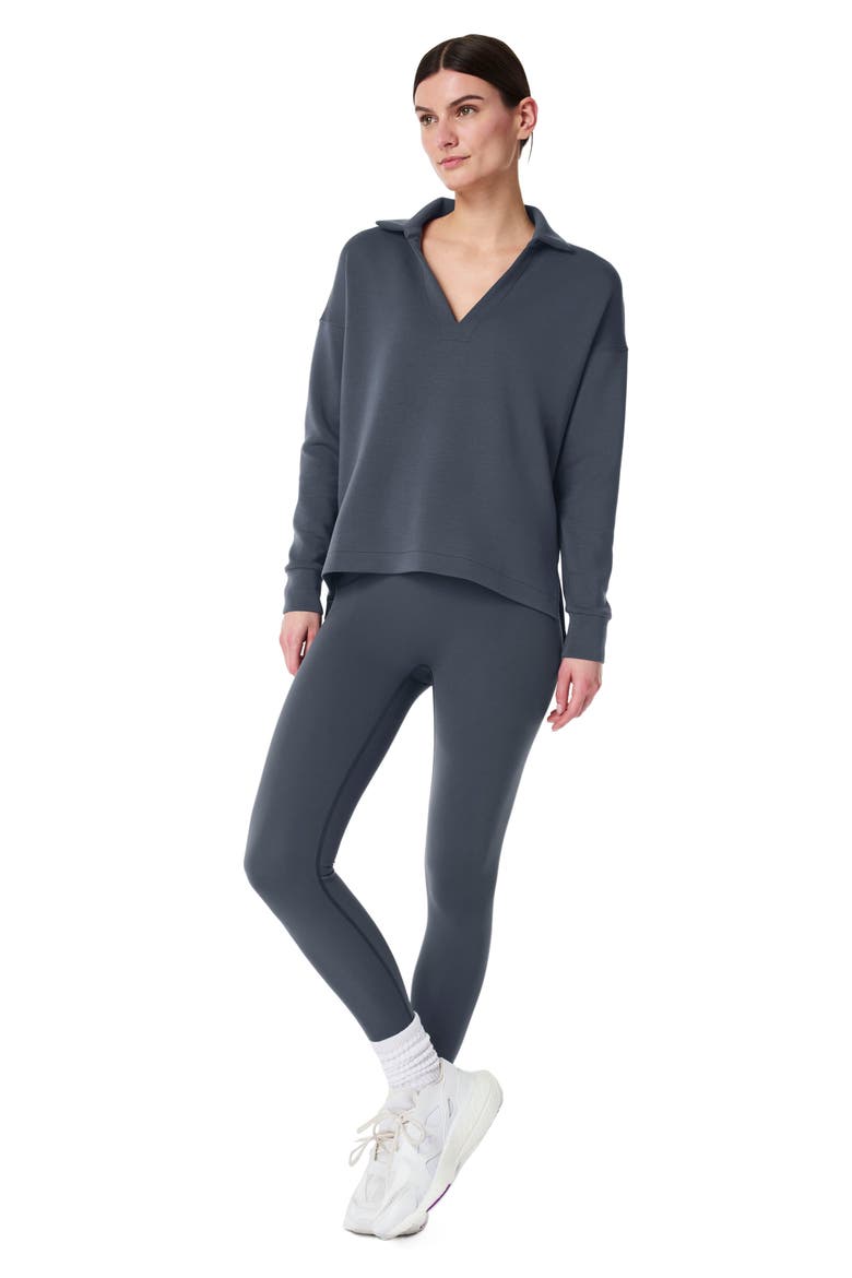 AirEssentials Polo Top, Alternate, color, DARK STORM
