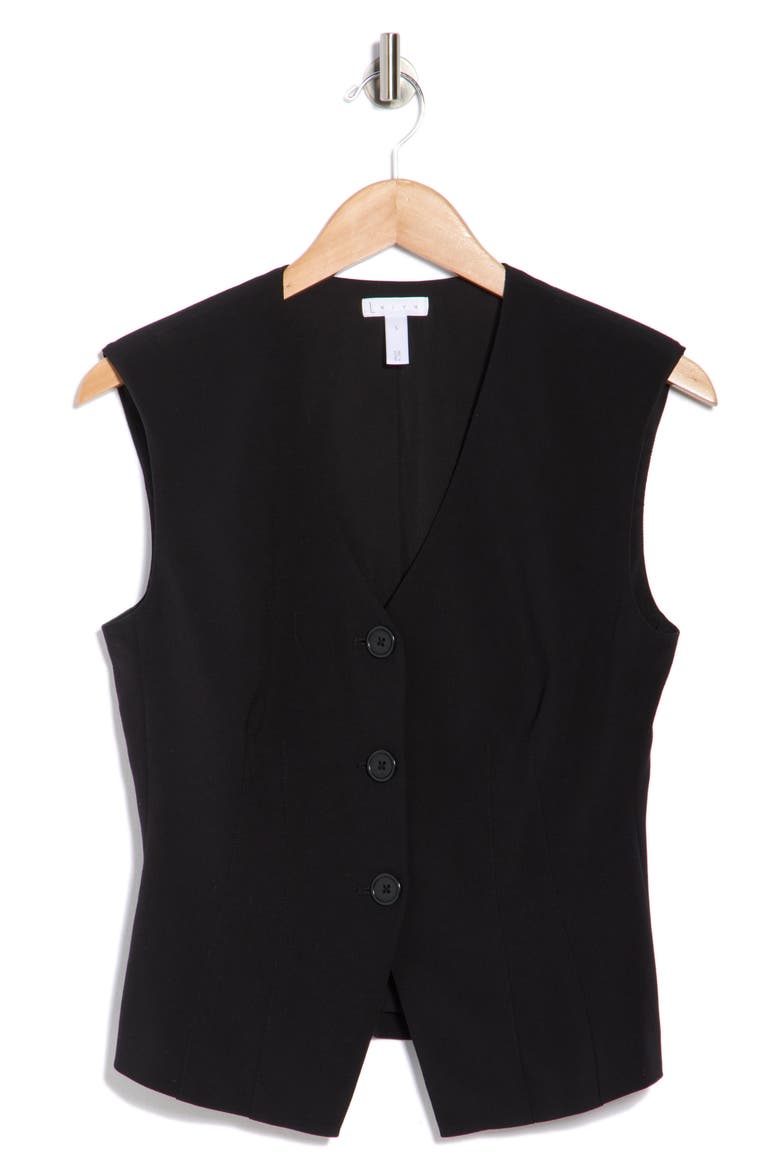 Brooklyn Darted Vest, Alternate, color, BLACK