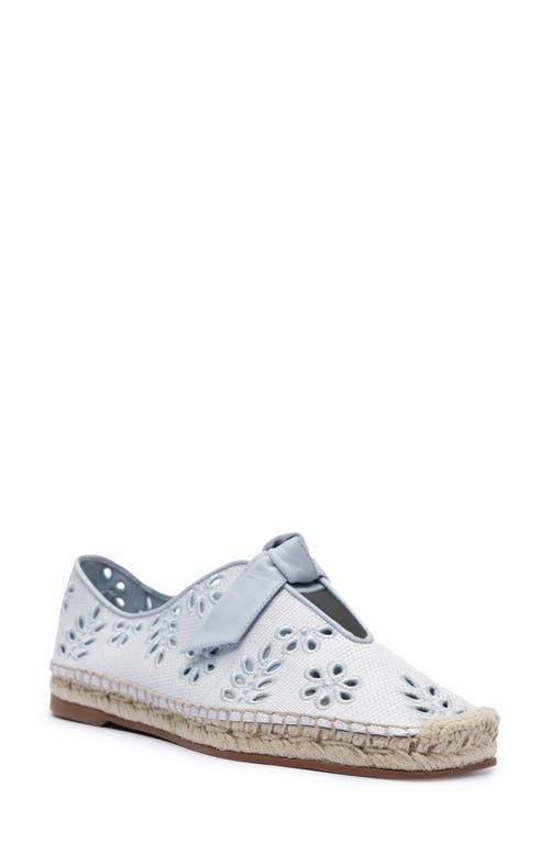 Alexandre Birman Clarita Embroidered Summer Slippers In Serene Blue