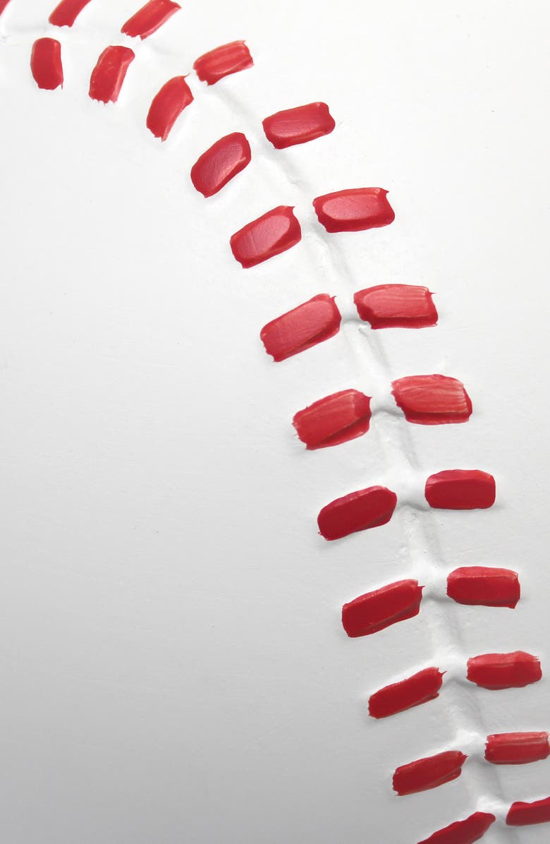 LALIA HOME Soccer Table Lamp, Alternate, color, White/Red Detail