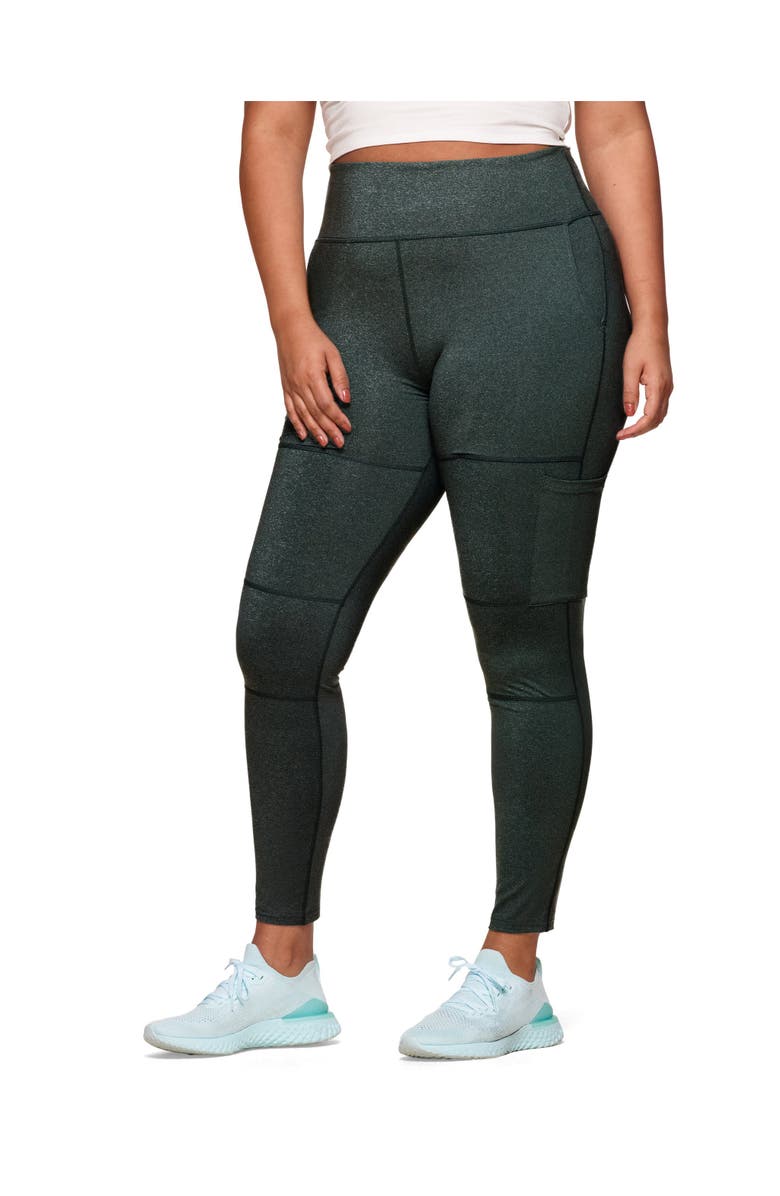 Walkpop Haley Compression Active Legging With Multi Pocket Detail, Main, color, Green