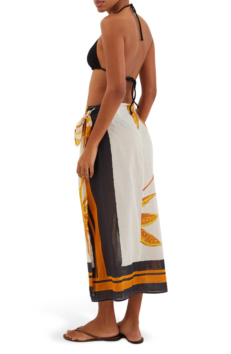 ViX Paula Hermanny Tuscan Flora Midi Pareo Cover-Up, Alternate, color, 