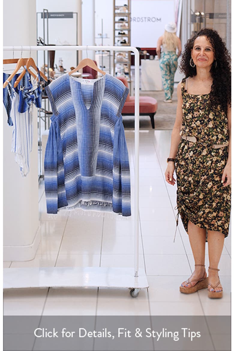 Elina Stripe Cotton Caftan video