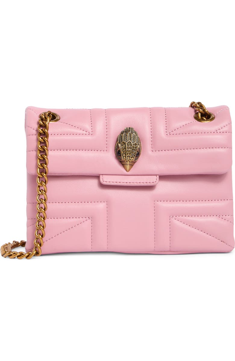 Kurt Geiger London Kensington Mini Quilted Crossbody Bag, Main, color, Pink