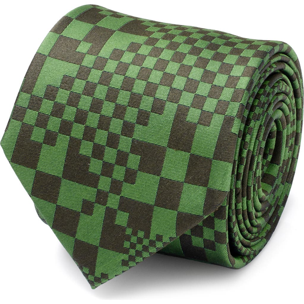 Cufflinks, Inc . Minecraft Hidden Creeper Silk Tie In Multi