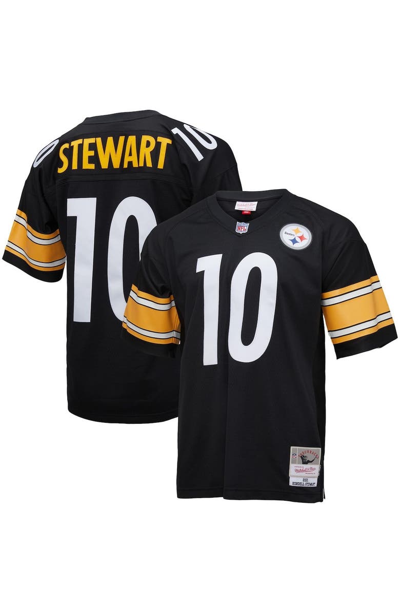 Mitchell & Ness Men's Mitchell & Ness Kordell Stewart Black Pittsburgh Steelers 2001 Legacy Replica Jersey, Main, color, 