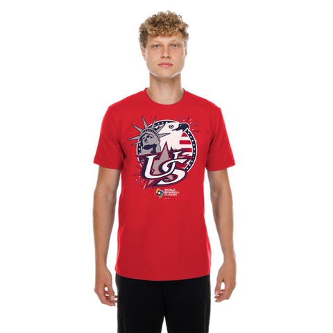 Men's New Era  Red USA Baseball 2026 World Baseball Classic Country T-Shirt