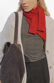 MANGO Longline Sweater Coat