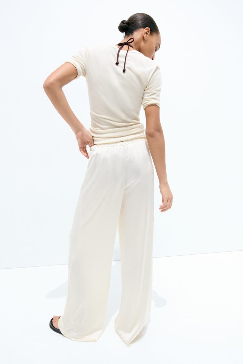Jersey Pull-on Pants, Alternate, color, Cream