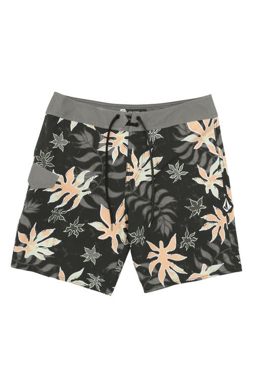Volcom Floral Motion Mod-tech Board Shorts In Black