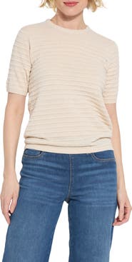 Lysse Smocked Short Sleeve Sweater