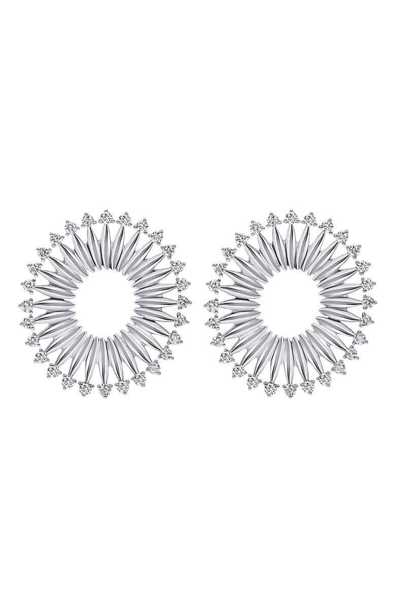 Hueb Diamond Frontal Earrings, Main, color, 