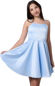 Un Deux Trois Fit and Flare Party Dress in Longer Length