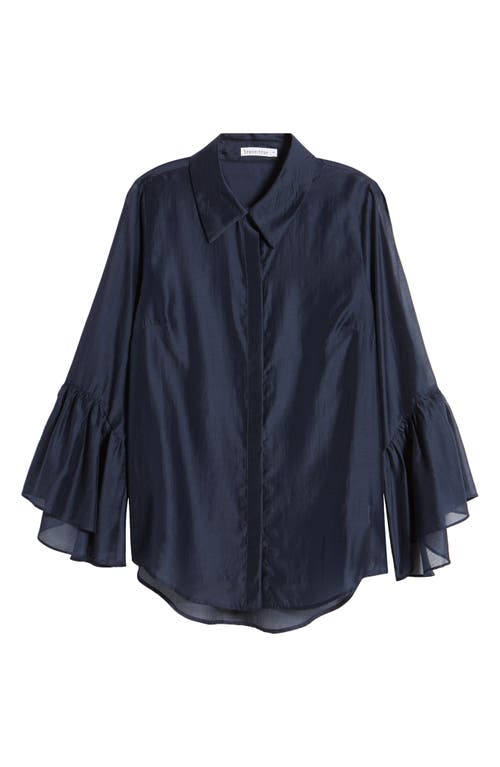 BRAVE + TRUE BRAVE+TRUE MIRANDA BELL SLEEVE BUTTON-UP SHIRT