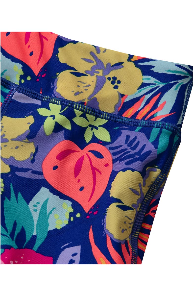 Lands' End Girls Swim Boy Shorts, Alternate, color, Tropical Floral/Dazzling Blue