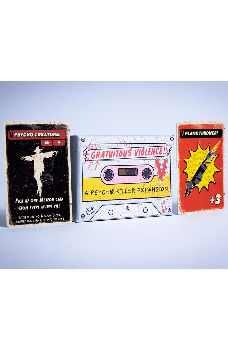 Psycho Killer Gratuitous Violence Adult Horror Card Game, Alternate, color, Multicolored